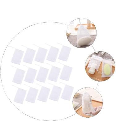 BELLIFFY 100 Pcs Soap Foam Net Foaming Nets Bar Soap Saver Pouch Foam Exfoliating White or - Buy Online on SooperMarket.com