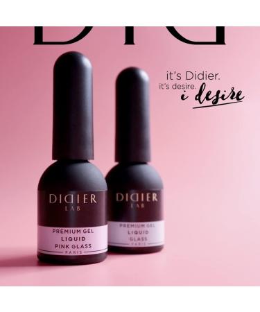 Didier Lab Premium Pink Glass Builder Gel 10ml - Nail Extension & Strengthener - LED UV Gel for Repair & Hardening - Buy Online on SooperMarket.com