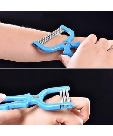 2-Piece Facial Hair Remover Handheld Spring Beauty Epilator Tool - Random Color - Buy Online on SooperMarket.com