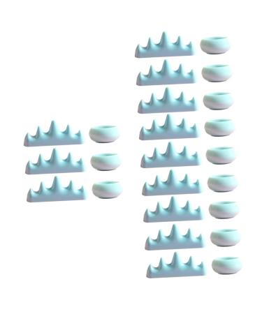 minkissy 4 Sets Nail Art Brush Cup Nail Soak off Bowl Chinese Bask Plastic Sponge Manicure
