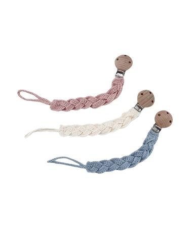 Tian-K Pacifier Chain for Babies | Cotton DIY Dummy Hook & Bite Belt | Perfect Pacifier Accessory for Newborns - Buy Online on SooperMarket.com