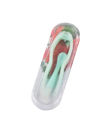 Portable Contact Lenses Remover and Inserter Tool Case Set Tweezers Suction Stick Contact Lenses Inserter Removal Tool for Contact Lenses User Arc Design Reusable Green