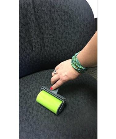 Best Sticky Gel Lint Roller Cleaner | Washable Pet Hair Remover Set | Reusable for Clothes & Car Seats - Green - Buy Online on SooperMarket.com