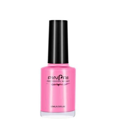 Peel Off Protective Nail Polish Manicure Liquid Tape Spill-proof Gel Tearable Nail Care Tool 15ml Pink pink 15m