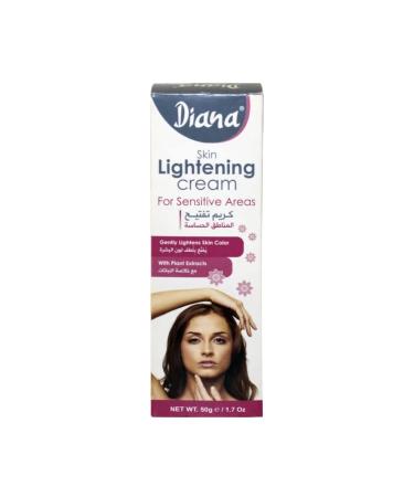 Diana Skin Lightening Cream 50g for sensitive areas made with plant extracts