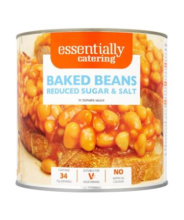 Essentially Catering Baked Beans Reduced Sugar and Salt in Tomato Sauce 2.62 kg
