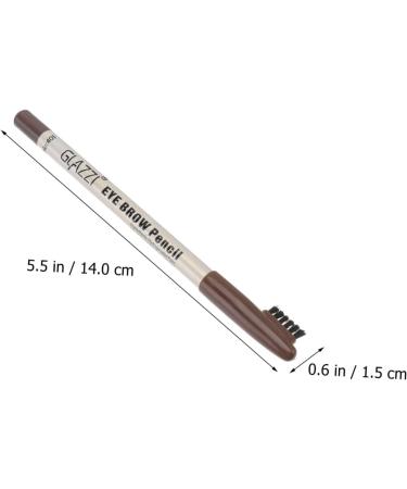 Mikinona 12pcs Eyebrow Pencil with Brush Eyebrow Pen Easy Coloring Brow Pencil Cosmetic Pencils Wood - Buy Online on SooperMarket.com