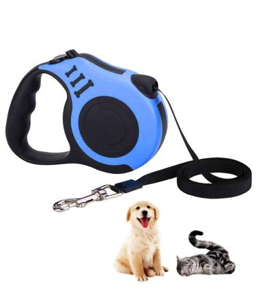 Dog leash retractable dog leash extendable dog leash for small medium and large dogs blue 5 m blue 5 m