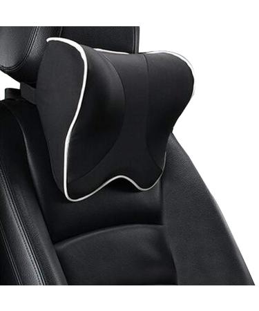 ZATOOTO Car Neck Pillow - Memory Foam Headrest Pillow for Car Seat Neck Support for Adult and Child Black Black-1