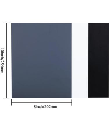 18% Neutral Grey Card White Balance for DSLR Camera - Custom Calibration Checker Card with Grey, White, and Black Cards - Includes Storage Bag - Buy Online on SooperMarket.com