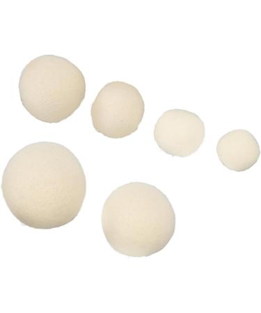 Wool Drying Balls for 6Pcs Clothing Dryer Static Remover Softener Wool Ball Felt Ball Ball 3.5Cm 3Cm 6Cm 4Cm Fabric Adhesives - Buy Online on SooperMarket.com