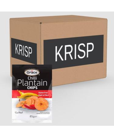 9 x 85g Chilli Spicy Plantain Chips Banana Crisps Natural Lunch Snack Gluten Free - Buy Online on SooperMarket.com