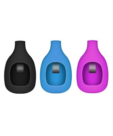 EverAct Clip Holder Compatible with Fitbit Zip (Set of 3) 3 Pack:BLACK BLUE PURPLE