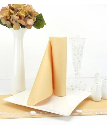 50 APARTina Straw Yellow Airlaid Napkins - Fabric-Like 40x40 cm | Premium Quality International Shipping - Buy Online on SooperMarket.com