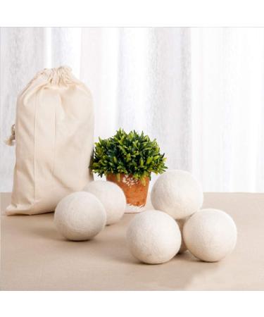 100% NATURAL & HANDMADE WOOL DRYER BALLS Eco-Friendly Reusable Laundry Essentials Saves Drying Time Laundry Balls (6) - Buy Online on SooperMarket.com