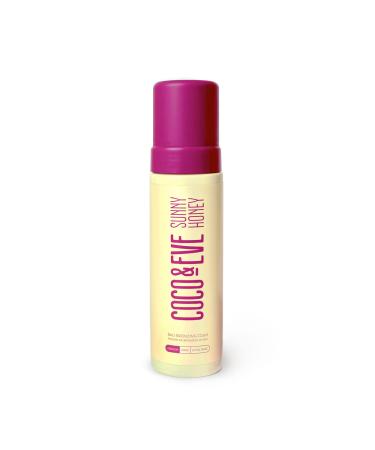 Coco & Eve Sunny Honey Bali Bronzing Self Tanner Mousse - (Medium) All Natural Sunless Tanning Mousse | Instant Self Tanning Lotion with Bronzer and Skin Moisturizer (6.7 fl oz)