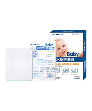 Topwon Baby Navel Sticker Waterproof Umbilical Cord Patch for Toddler Belly Button  Swimming Bathing Beach Use 10 Pieces