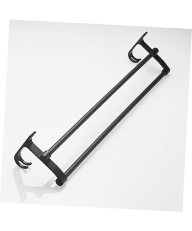 HEMOTON Wall Mounted Hooks Hook Towel Bar Wall Shelf Washcloth Wall Rack Shower Sponge Holder Towel Rack Ledge Take a Bath Black Size 2 - Buy Online on SooperMarket.com