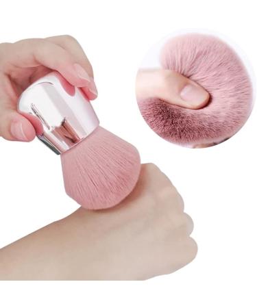 Makeup Powder Brushes Makeup Powder Brushes Foundation Set Face Professional Head Large Mineral Rose Gold 2PCS - Buy Online on SooperMarket.com
