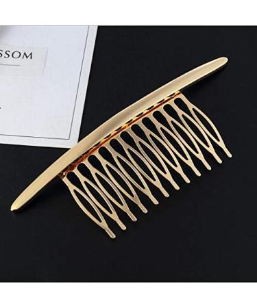 Vasana 2-Piece Gold & Silver Elegant Alloy Hair Combs for Women & Girls - French Twist Kamm Grips & Styling Tools - Buy Online on SooperMarket.com