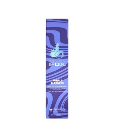 ARCTIC FOX 100% Vegan & Cruelty Free Vibrant Semi Permanent Hair Colour Dye - Purple Madness 165 ml e