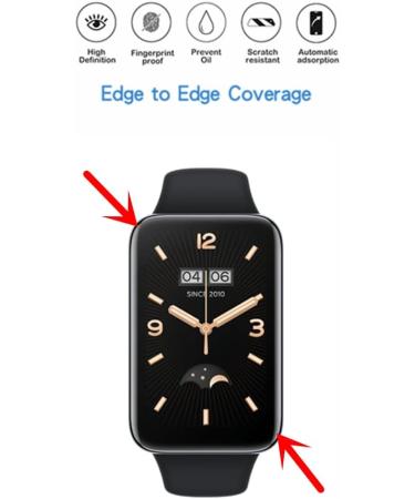 MIHENCE 3PCS Xiaomi Mi Band 7 Pro Screen Protector - Full Coverage 3D Case with Curved Edge TPU Film - Buy Online on SooperMarket.com