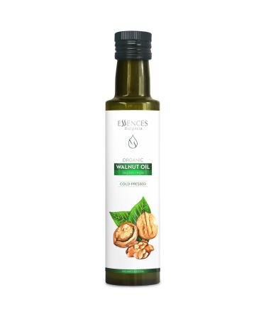 Essences Bulgaria Organic Walnut Oil 250ml | 100% Natural Cold-Pressed Oil | Extra Premium Quality | Excellent Taste | Dips | Salads | No Additives or Preservatives | Non-GMO | Vegan