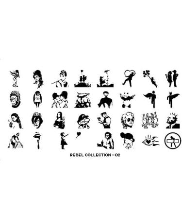 Moyou Stamping Stencil Rebel 02 | Unique Nail Art Supplies for International Shipping - Buy Online on SooperMarket.com