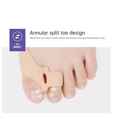 Gel Toe Separators for Overlapping Toe Bunion Relief | Bunion Corrector Pads with 2 Loops | Suitable for Bunion and Callous Removers | One Size - Buy Online on SooperMarket.com