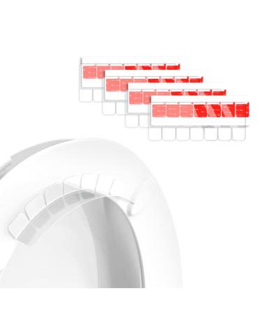 Jsdoin 4 Pack Pee Splash Guard for Toilet Seat, Potty Training Pee Splash Guard, Prevents Kids and Adult from Peeing Splash - Upgrad Super Stickiness