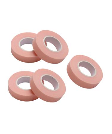 FRCOLOR 5 Rolls Eyelash Tape False Lash Non-Woven Tape Adhesive Tape Adhesive Fabric Lash Tape Eyelashes Stickers Eyelash Tape Eyelash Separating Tape Tool Pink Breathable