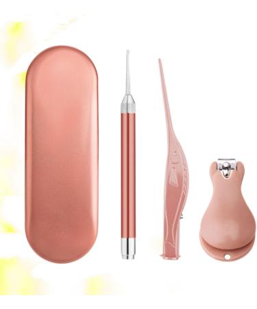 minkissy 1 Set Earbud Cleaner Nail Clippers Nail Art kit Ear Pick Spoon Nose Tweezer Nose Tweezer Nail Toe Finger Manicure Metal Nail Manicure Nail Scissors Golden 17.6x5.8cm - Buy Online on SooperMarket.com