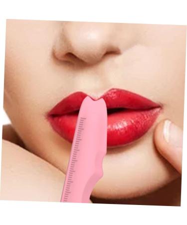 PLAFOPE Silicone Eyeliner Stencil 2pcs Silicone Beauty Ruler Eyelash Spoolies Face Cream Applicator Eyebrow Template With Wings 15.00X4.15X0.50CM Pink-1 - Buy Online on SooperMarket.com