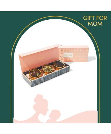 VAHDAM Assorted Tea Gift Set - Blush | 3 Tea Sampler Gift Box | Gluten Free | Natural Ingredients | Perfect Mother's Day Gift - Buy Online on SooperMarket.com