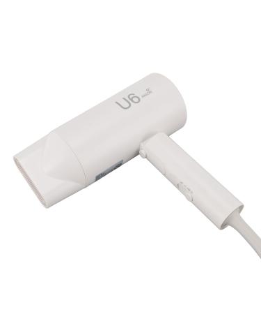 Negative Ionic Hair Dryer Quick Heat Up & Constant Temperature Lightweight Travel Hairdryer 2 Speeds Folding Home Hair Dryer for Home Travel (US Plug 110V)
