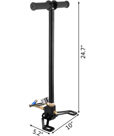 TUXING 4500Psi High Pressure Hand Pump for Air Gun Hunting - Stainless Steel, 3 Stage, 300bar - Buy Online on SooperMarket.com