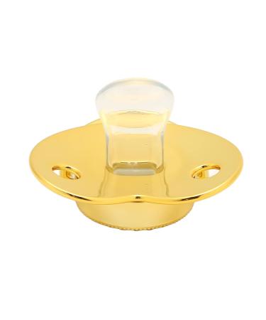 Alphabet Pacifier for Babies | Golden Baby Pacifier with Clips & Curved Design | 26 Letters | Ideal for 6-12 Months - Letter D - Buy Online on SooperMarket.com