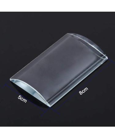 Curved Glass Eyelash Pad - Large Volume Extension Stand & Adhesive Palette for False Eyelashes - Buy Online on SooperMarket.com
