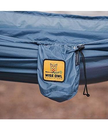 Wise Owl Outfitters Camping Hammock - Lightweight Portable Hammock with Tree Straps - Blue | Ideal for Beach, Hiking, Backpacking, and Travel - Buy Online on SooperMarket.com