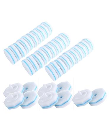 zabeto 40 Counts Upgraded Toilet Brush Wand Disposable Toilet Cleaning Wand Refills Bowl Scrubbers Heads Easy Install