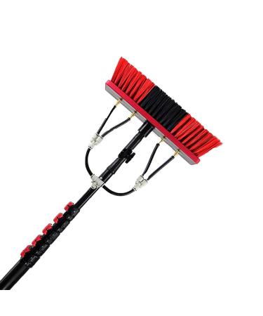 photovoltaic cleaner window cleaning pole Water Fed Pole Kit 20M Length Water Fed Brush W/Squeegee Water Fed Cleaning System 3-In-1 Aluminum Outdoor Window Cleaner Hose Cleaning Tool 7.2 7.2m