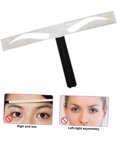 NOLITOY 3 Pcs Eyebrow Shaping Stencil Eyebrow Ruler Stencil Template Stainless Steel Positioning Ruler - Buy Online on SooperMarket.com