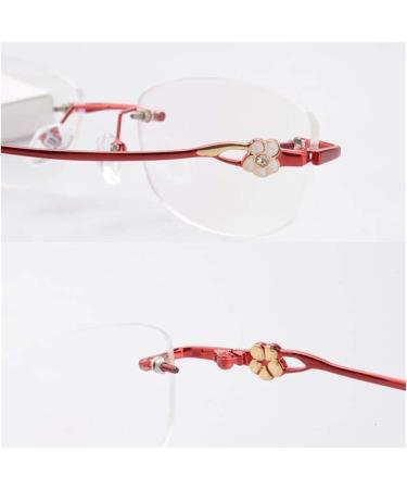 Ranara Glasses End Spikes Replacement - Metal Carved Flower Glasses Legs & Accessories - Red Replacement Arms for Borderless 1-Hole Glasses - Buy Online on SooperMarket.com