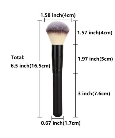 Professional Makeup Brush Set - Powder Foundation Blush Bronzer & Contour Kabuki Brushes - Soft Synthetic Fiber Face Blender for Flawless Application - Buy Online on SooperMarket.com