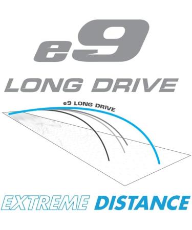 Bridgestone Golf 2023 e9 Long Drive Golf Balls - White | High Performance Distance Balls - Buy Online on SooperMarket.com