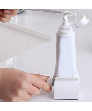 1PC Toothpaste Squeezer Rolling Tube Toothpaste Squeeze Dispenser Toothpaste Seat Holder Stand White - Buy Online on SooperMarket.com