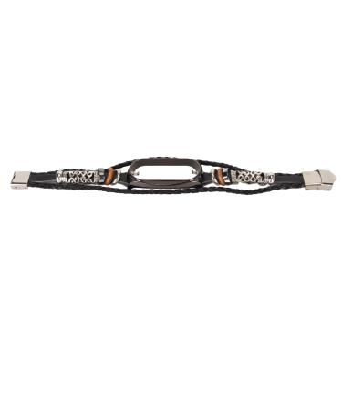 Watch Wristband Easy to Install Skinfriendly DIY Replacement Stainless Steel Strap Loop for Smartwatch Black and Black