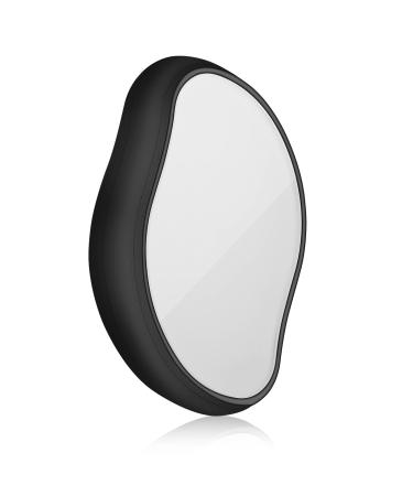 Crystal Hair Eraser, Upgraded Panel Crystal, Painless Hair Removal for Men and Women, Portable Mild Epilator, Washable and Reusable Hair Removal&Skin Exfoliator Tool (Black) Matte Black