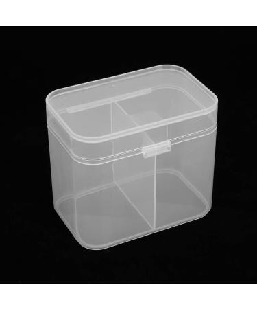 Yosoo 2 Grids Nail Art Cotton Pads Swabs Organizer Storage Box (2 Pcs) 2 Pcs 2 Pcs