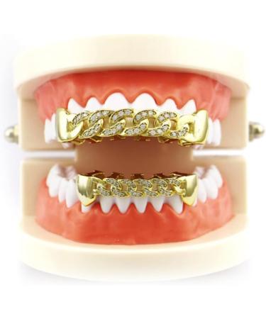 Denture Sets Dental Decorative Brackets Hip Hop Dental Supports Hip Hop Dental Decorations(Gold) - Buy Online on SooperMarket.com